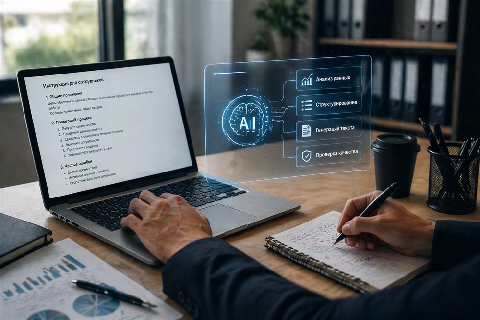 Как сделать инструкцию для сотрудников через ИИ: пошаговый алгоритм и готовые промпты