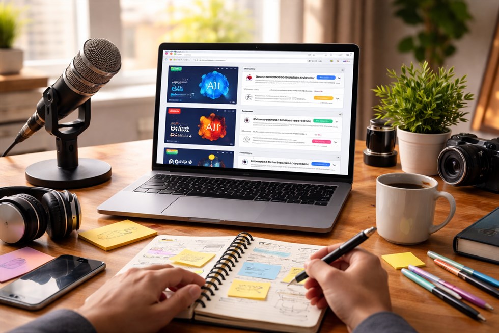 Как генерировать идеи для YouTube и подкаста с ИИ: система тем, форматов и сценариев