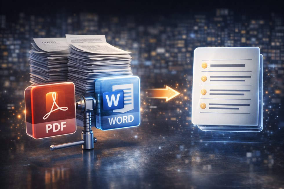 Как быстро сжимать документы (PDF/Word) в тезисы без потери смысла: ИИ, алгоритм и промпты