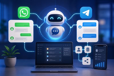 Как автоматизировать ответы в WhatsApp и Telegram через ИИ: настройка чат-ботов без программиста