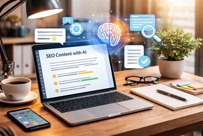 Как с помощью ИИ писать тексты под SEO без переспама: алгоритм безопасной оптимизации